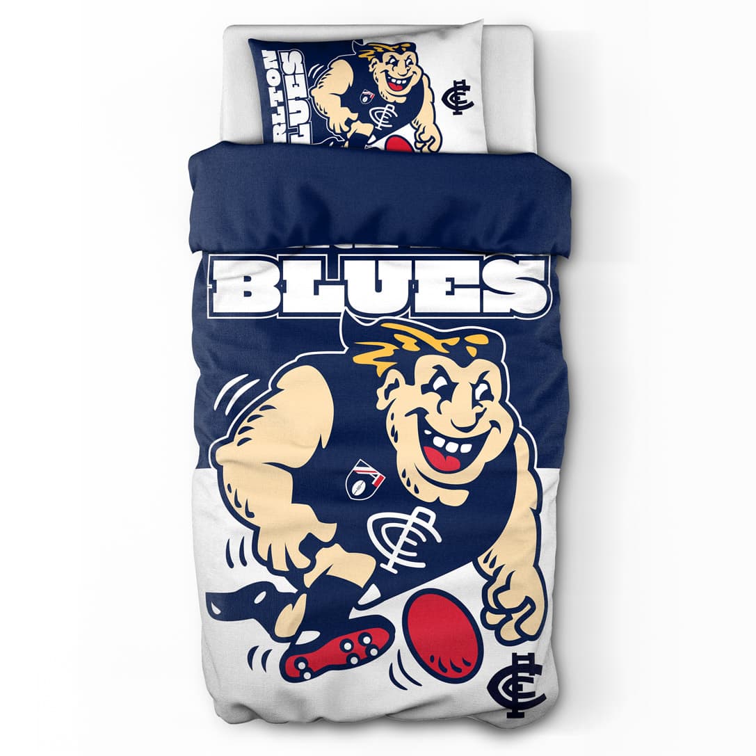 Carlton Blues AFL 2025 Single Quilt Cover Set