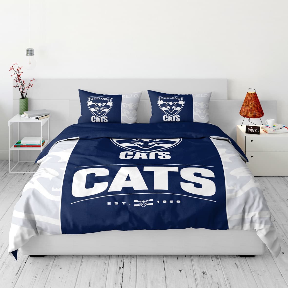 Geelong Cats AFL 2025 King Quilt Cover Set