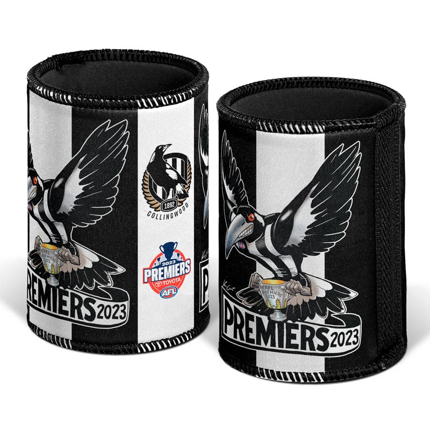 Collingwood Magpies 2023 AFL Premiers Mark Knight Can Cooler