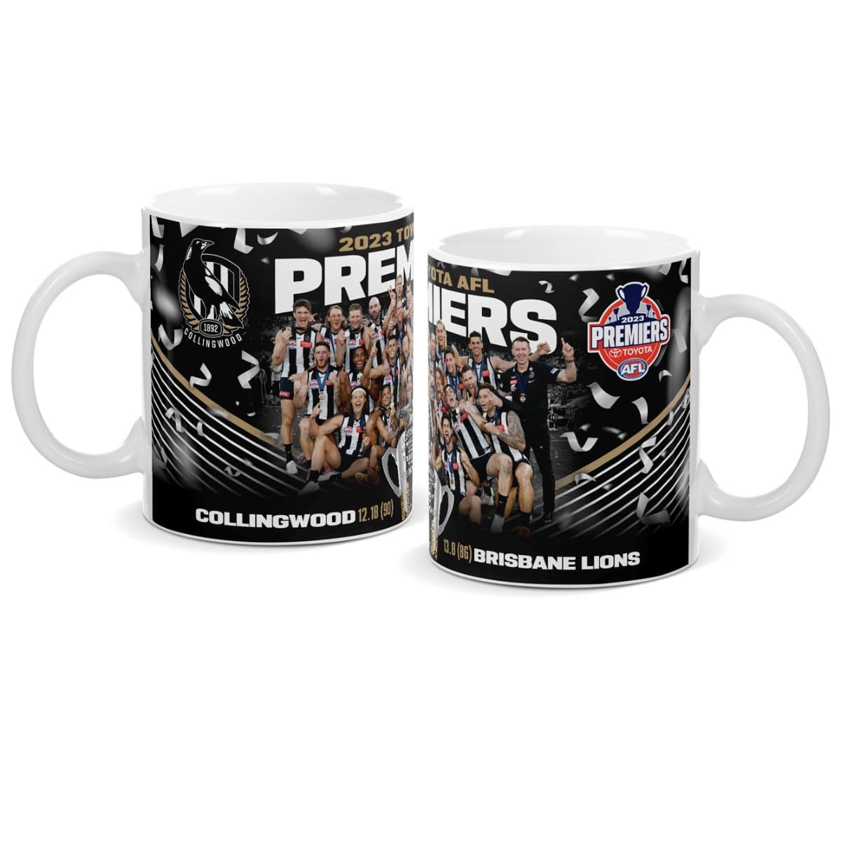 Collingwood Magpies 2023 AFL Premiers Team Photo Mug