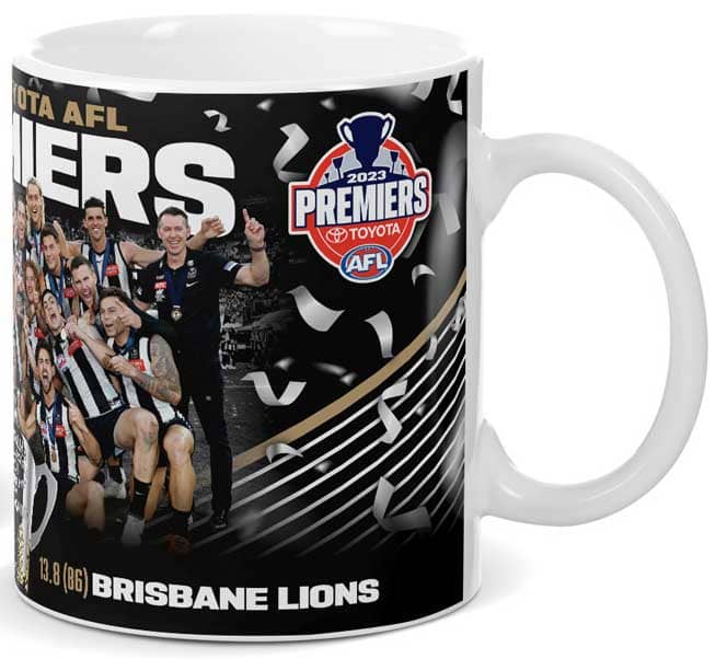 Collingwood Magpies 2023 AFL Premiers Team Photo Mug