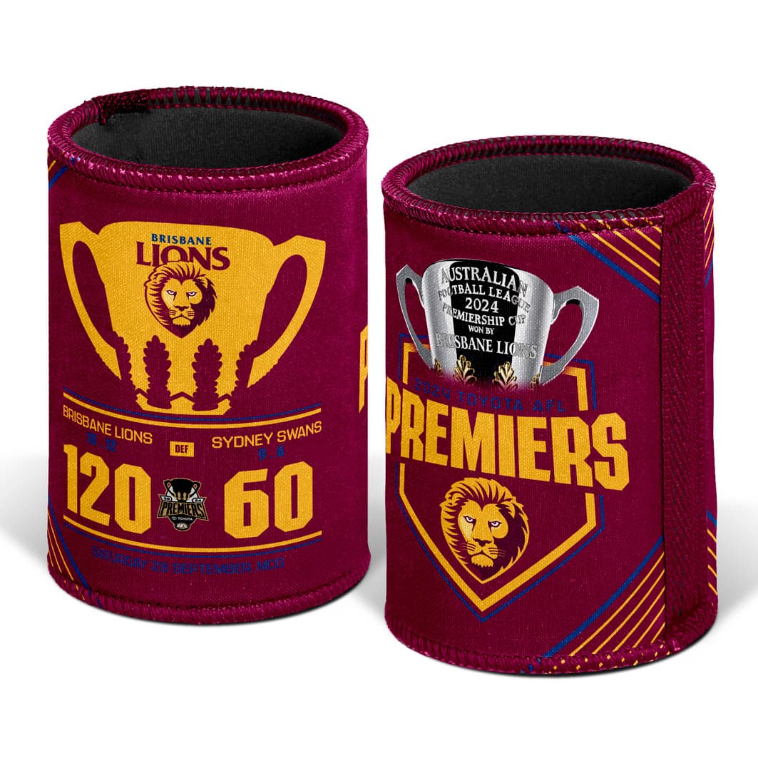 Brisbane Lions 2024 AFL Premiers Score Can Cooler