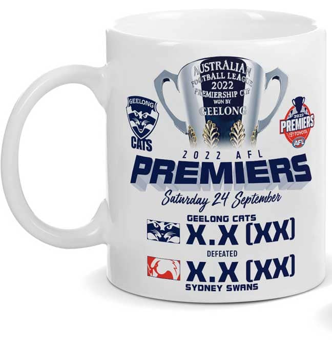 Geelong Cats 2022 AFL Premiers P1 Coffee Mug