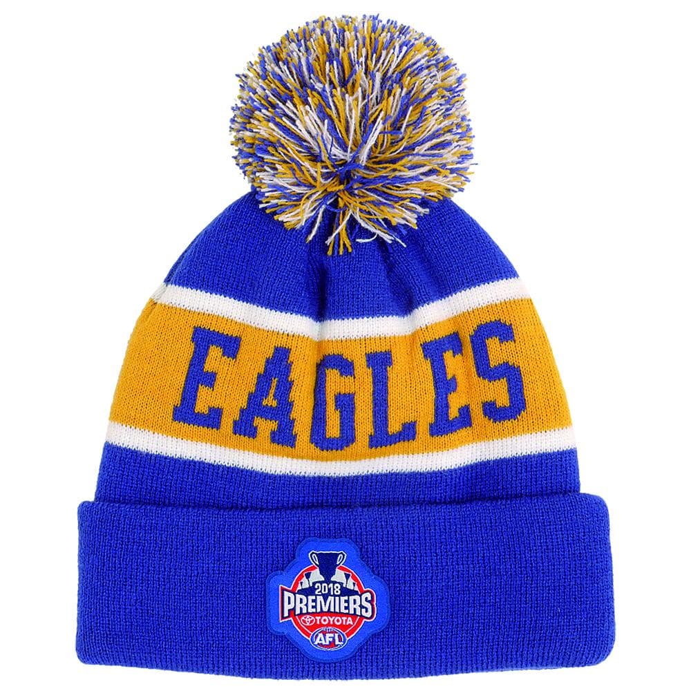 West Coast Eagles AFL Premiers Beanie