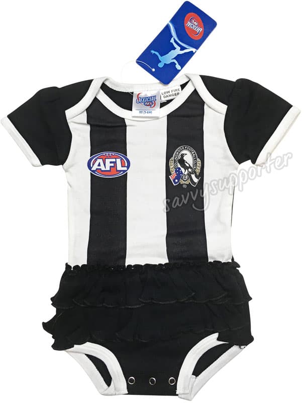 Collingwood Magpies Baby Girls Tutu Footysuit