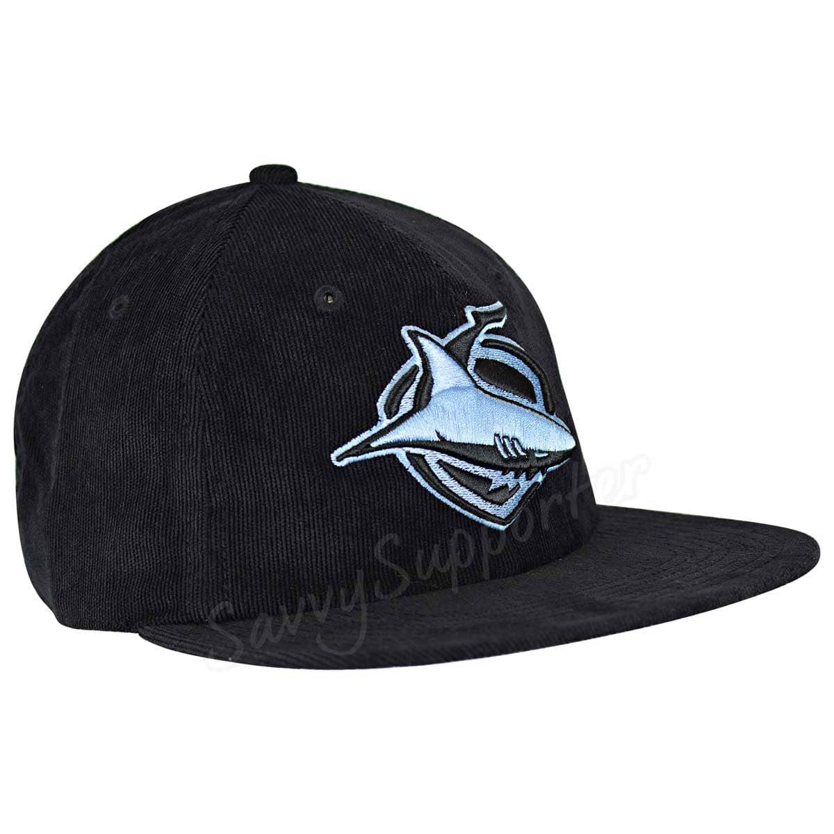Cronulla Sharks Black Kingsley '47 Captain RL Cap Cronulla Sharks Black Kingsley '47 Captain RL Cap