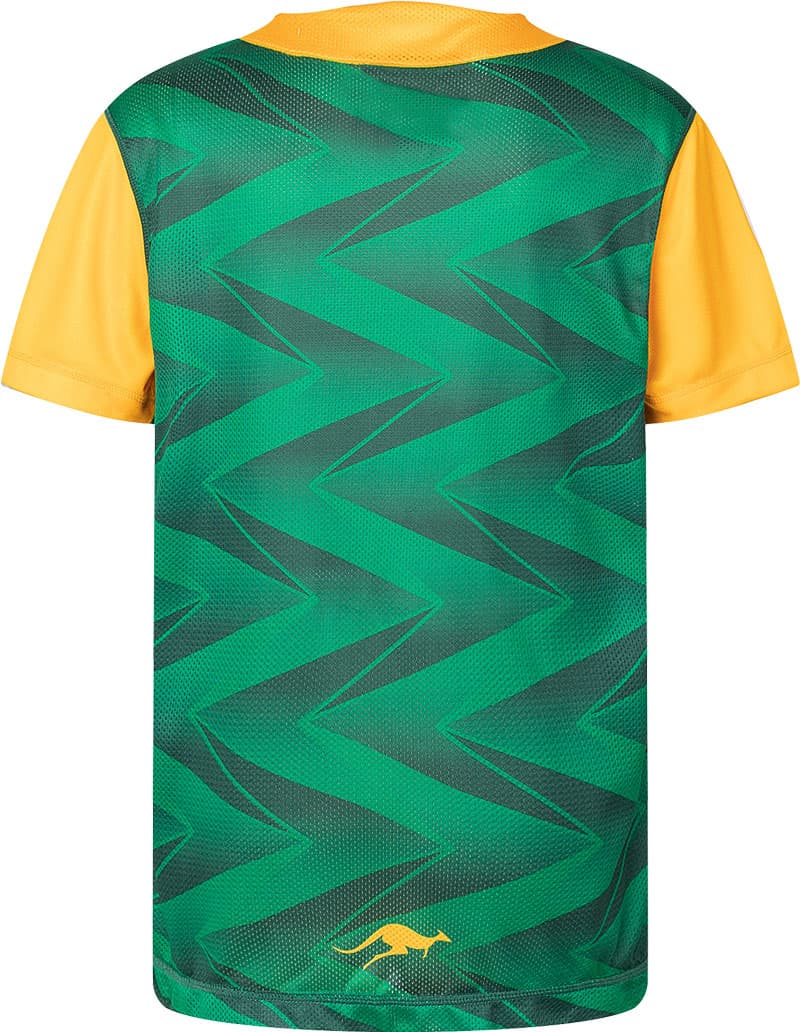 Australian Kangaroos 2025 NRL Kids Green Training Shirt