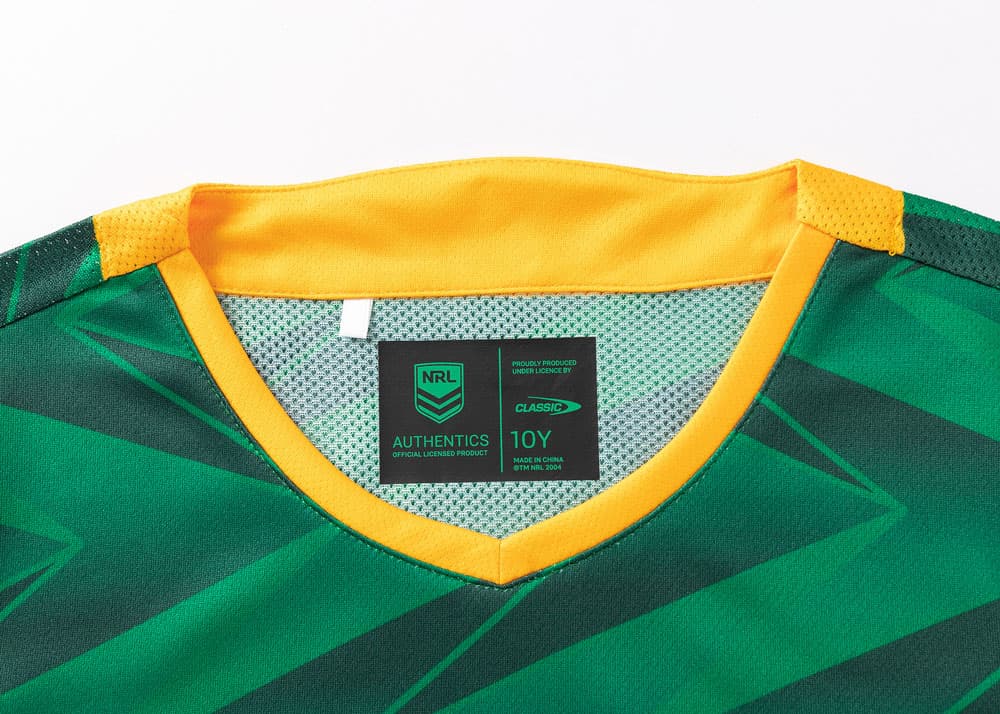 Australian Kangaroos 2025 NRL Kids Green Training Shirt