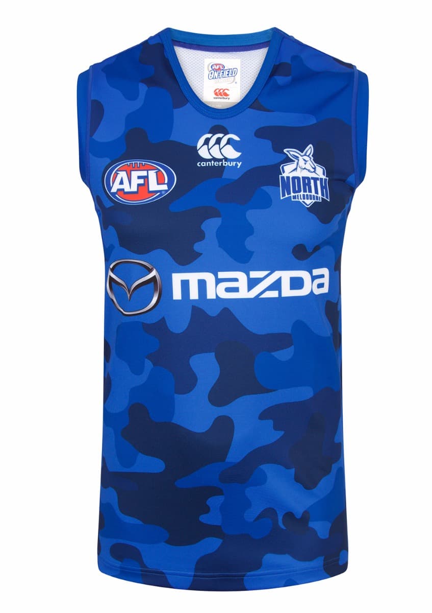 North Melbourne Kangaroos AFL On Field Training Guernsey