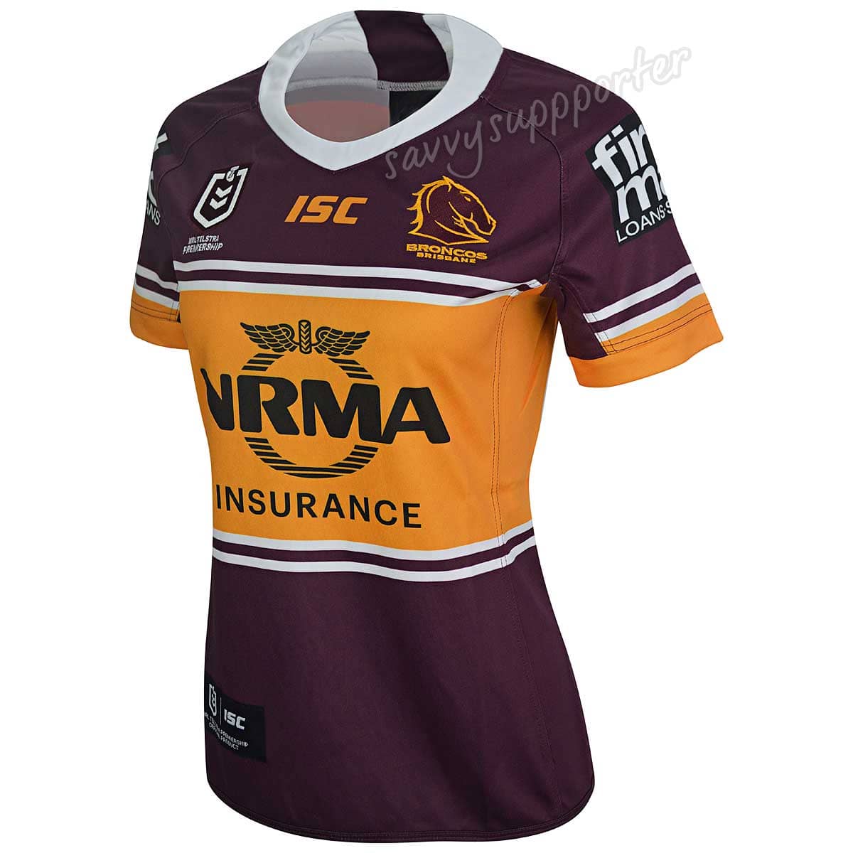 Brisbane Broncos NRL Ladies Home Jersey