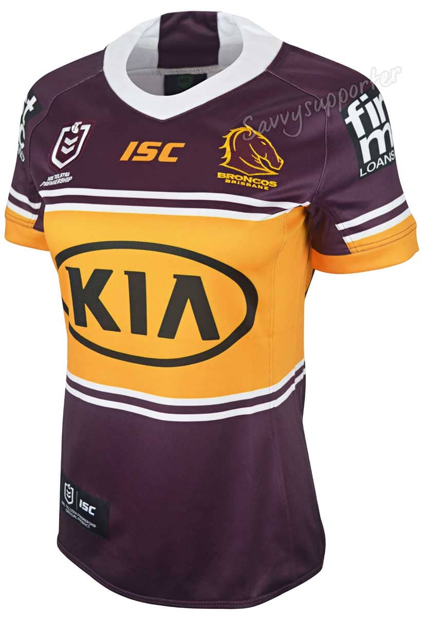 Brisbane Broncos NRL Ladies Womens Home Jersey