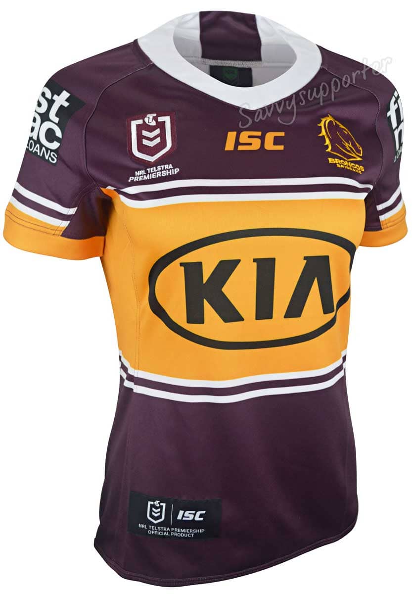 Brisbane Broncos NRL Ladies Womens Home Jersey