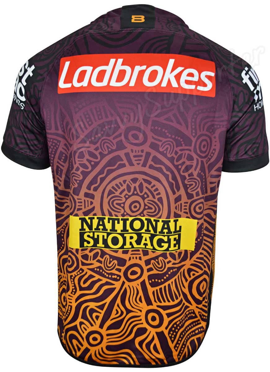 Brisbane Broncos NRL Mens Indigenous Jersey