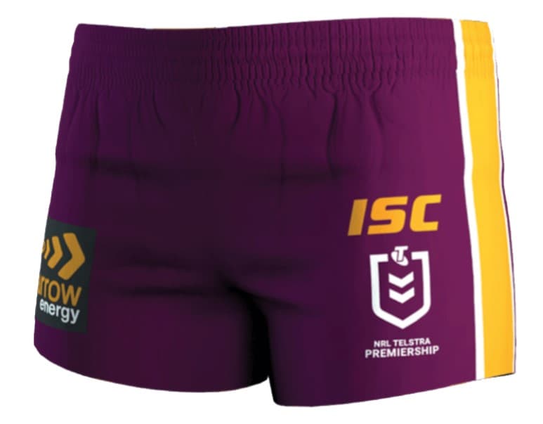 Brisbane Broncos NRL Mens Home Players Shorts