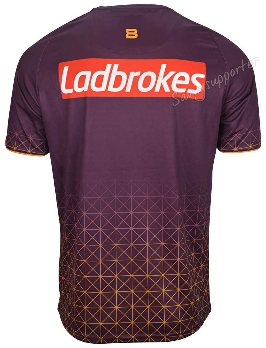 Brisbane Broncos NRL Maroon Mens Training Shirt