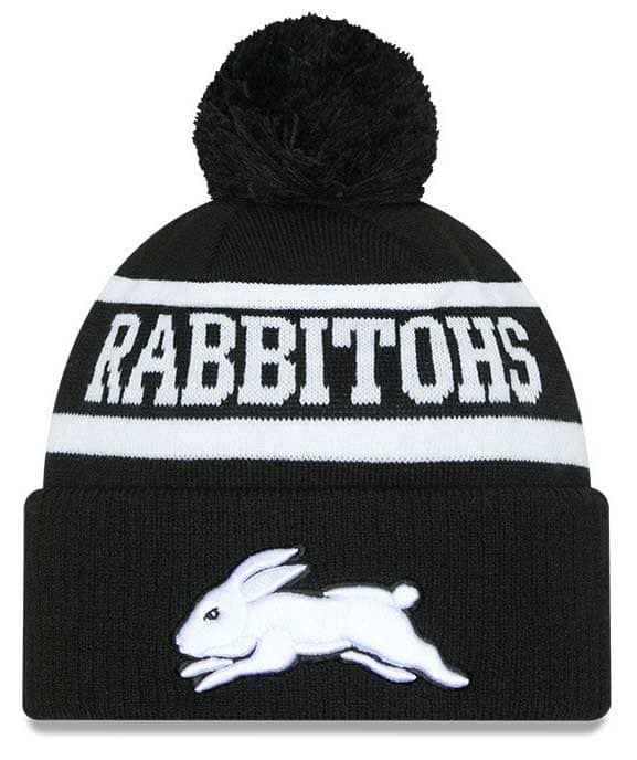 South Sydney Rabbitohs 2025 New Era Black White Knit Beanie South Sydney Rabbitohs 2025 New Era Black White Knit Beanie