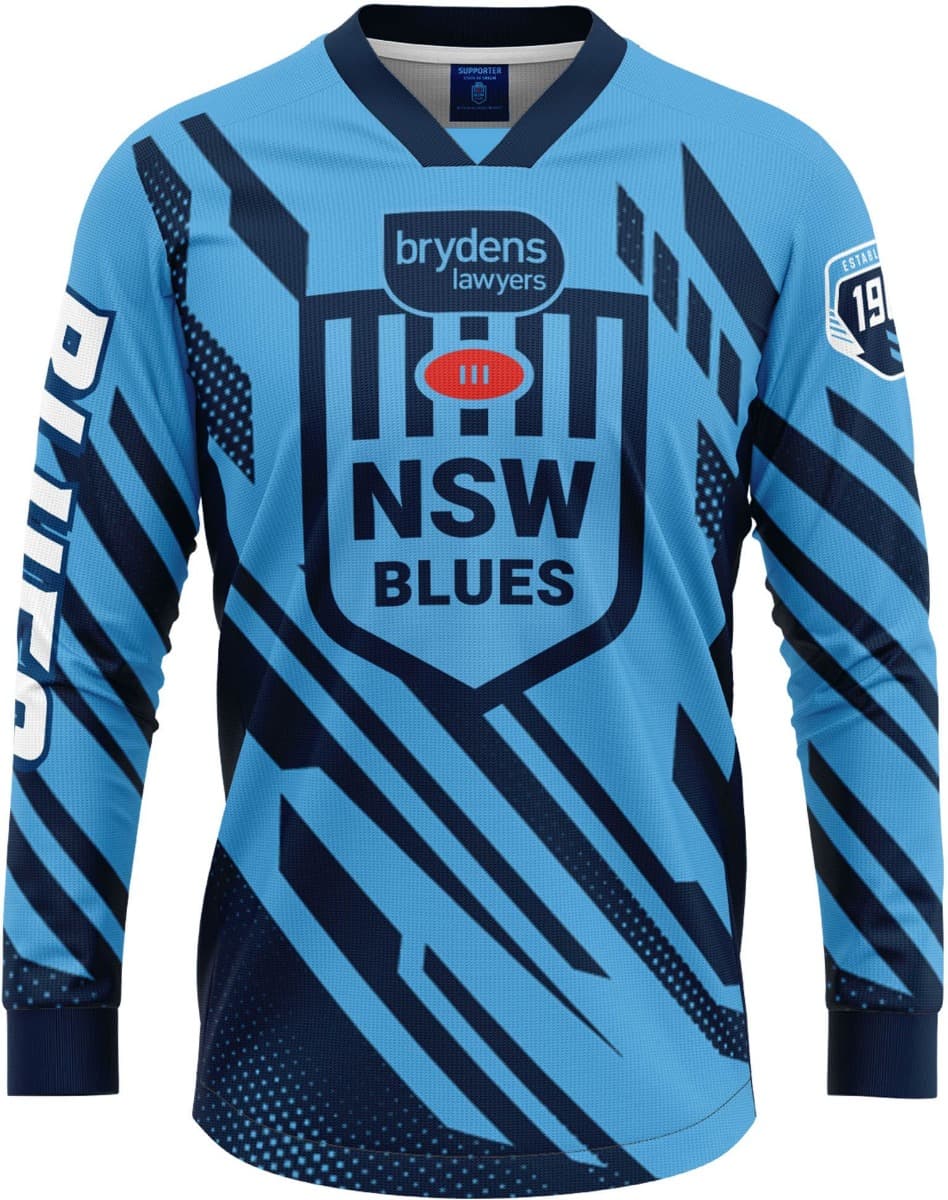 NSW Blues State of Origin Mens Motor Cross MX Jersey NSW Blues State of Origin Mens Motor Cross MX Jersey