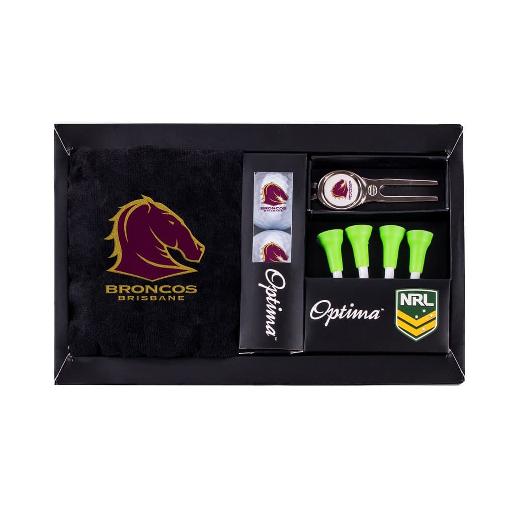 Brisbane Broncos NRL Golf Gift Pack