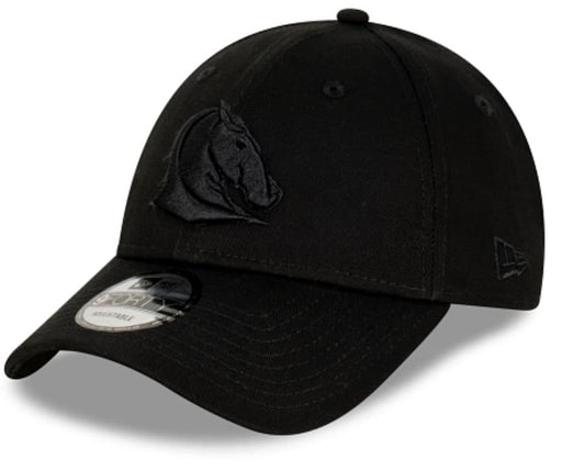 Brisbane Broncos NRL New Era 9FORTY Black on Black Snapback Cap Brisbane Broncos NRL New Era 9FORTY Black on Black Snapback Cap