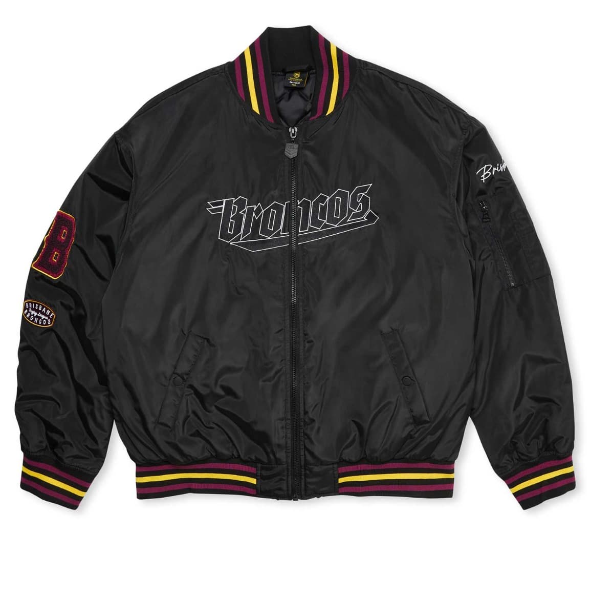 Brisbane Broncos NRL Mens Bomber Jacket