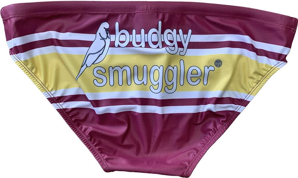 Brisbane Broncos NRL Mens Stripe Budgy Smuggler Swimmers Brisbane Broncos NRL Mens Stripe Budgy Smuggler Swimmers