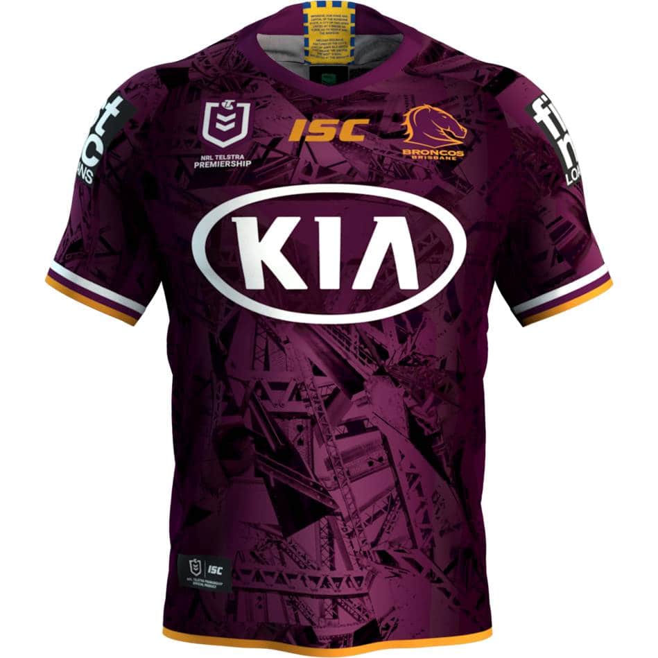 Brisbane Broncos NRL Mens Alternate Jersey Brisbane Broncos NRL Mens Alternate Jersey