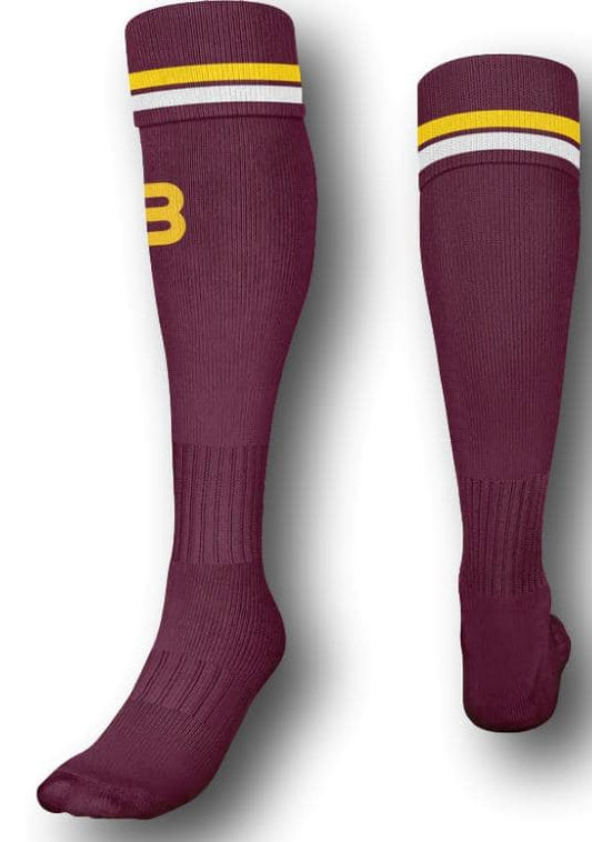 Brisbane Broncos 2024 NRL High Performance Socks Brisbane Broncos 2024 NRL High Performance Socks