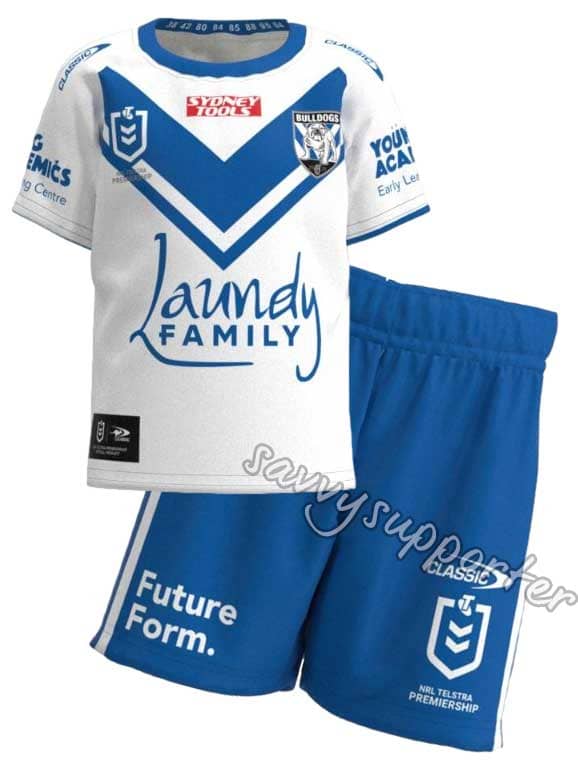 Canterbury Bulldogs NRL Toddler Home Jersey + Shorts