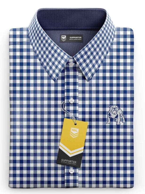 Canterbury Bulldogs NRL Mens Dawson Business Shirt