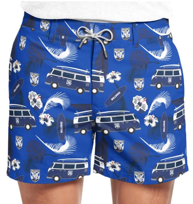 Canterbury Bulldogs NRL Mens Hawaiian Shorts