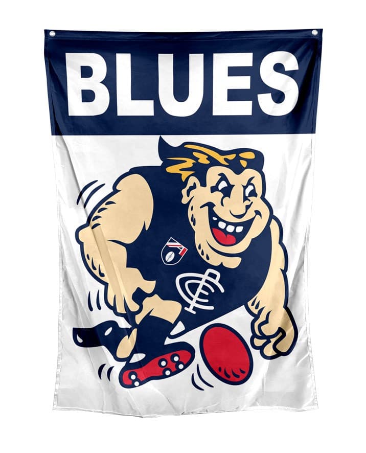 Carlton Blues AFL Retro Wall Flag 100cm x 70cm Carlton Blues AFL Retro Wall Flag 100cm x 70cm
