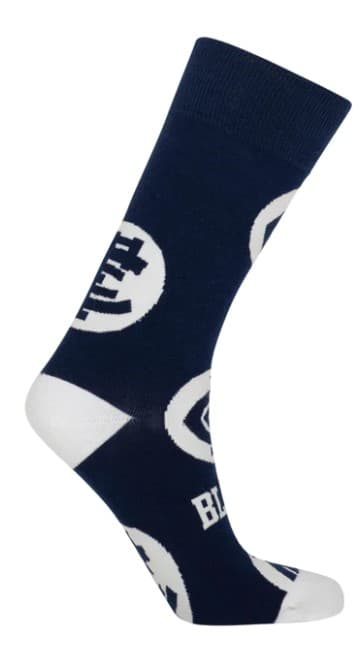 Carlton Blues AFL Adults Logo Dots Socks