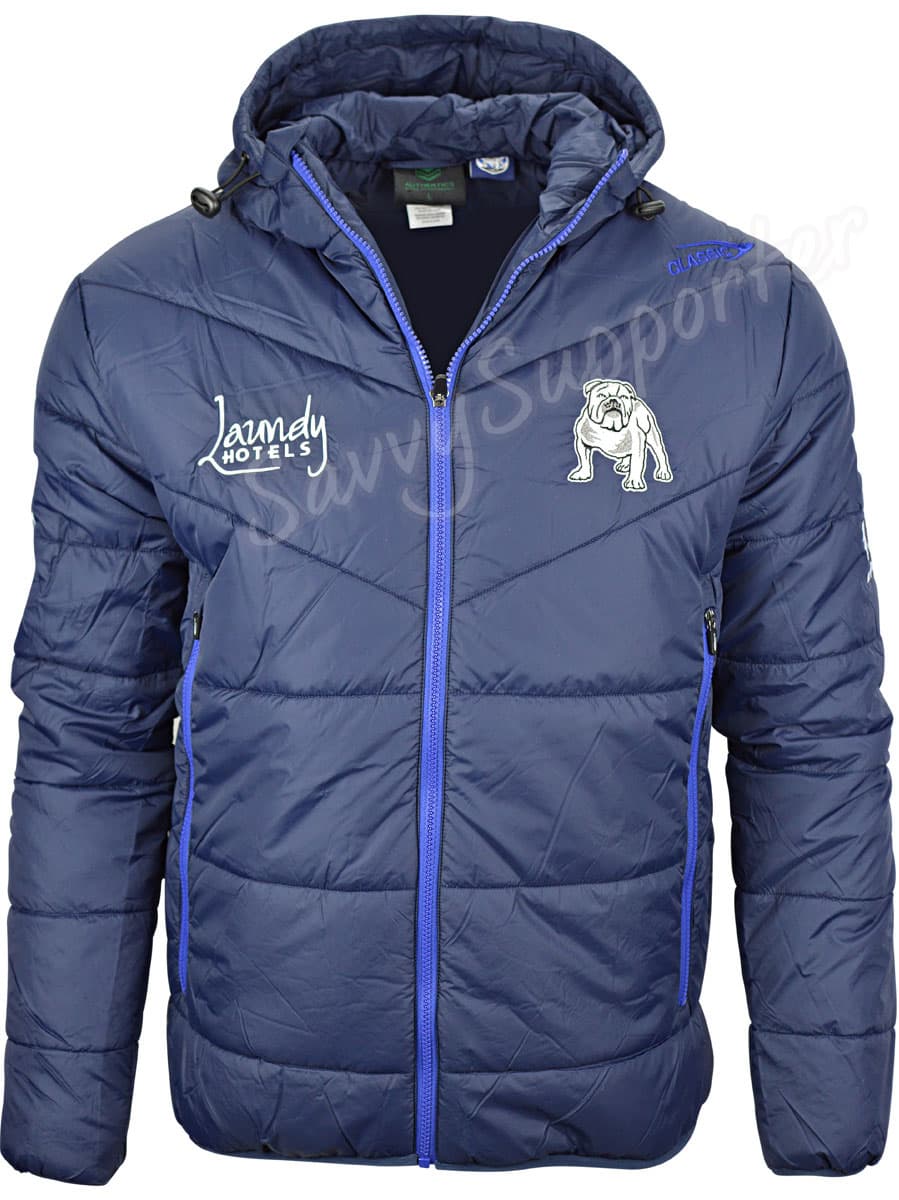 Canterbury Bulldogs NRL Mens Padded Puffer Jacket