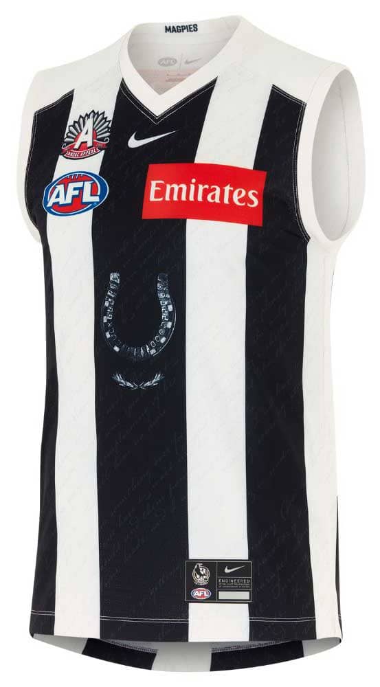Collingwood Magpies 2025 AFL Mens Anzac Guernsey