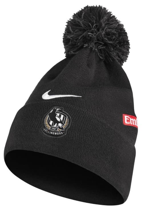 Collingwood Magpies AFL Pom Beanie