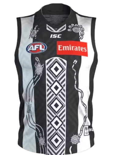 Collingwood Magpies AFL Mens Indigenous Guernsey