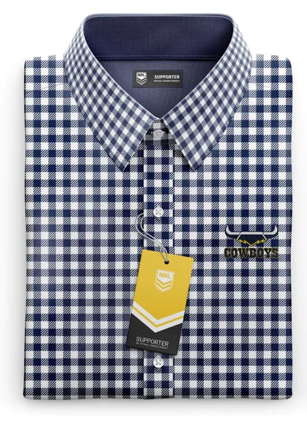 North Queensland Cowboys NRL Mens Dawson Business Shirt North Queensland Cowboys NRL Mens Dawson Business Shirt