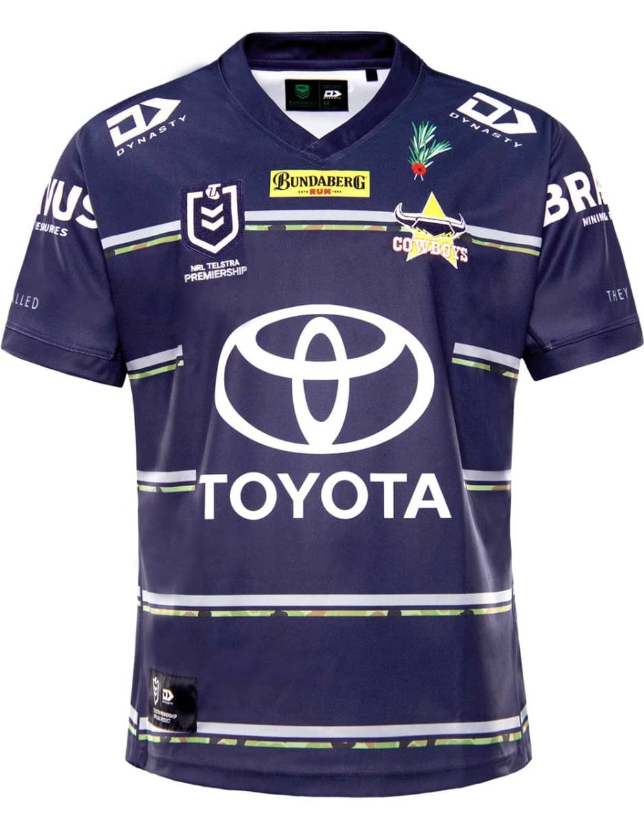 North Queensland Cowboys NRL Mens Anzac Defence Jersey North Queensland Cowboys NRL Mens Anzac Defence Jersey