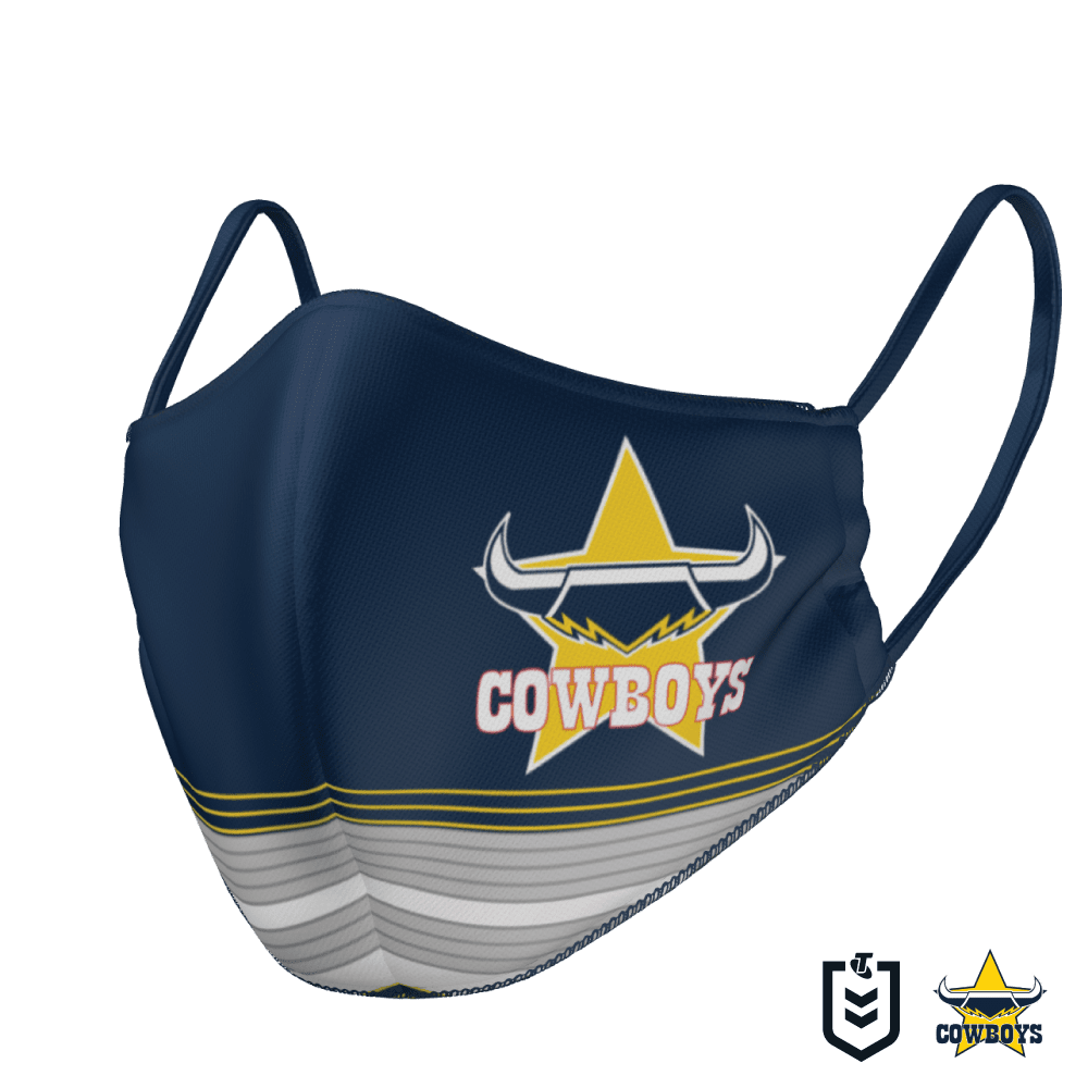 North Queensland Cowboys NRL Reversible Face Mask North Queensland Cowboys NRL Reversible Face Mask