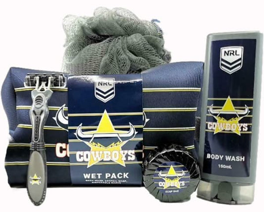 North Queensland Cowboys NRL Mens Toiletry Bag Gift Set North Queensland Cowboys NRL Mens Toiletry Bag Gift Set