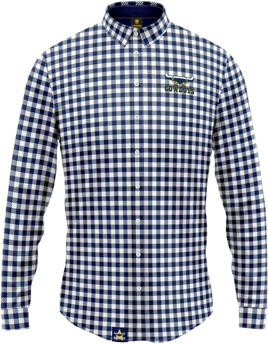 North Queensland Cowboys NRL Mens Dawson Business Shirt North Queensland Cowboys NRL Mens Dawson Business Shirt