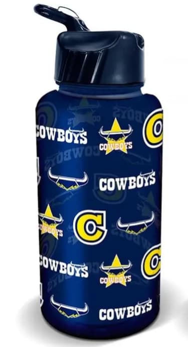 North Queensland Cowboys NRL 1 Litre Flip Drink Bottle North Queensland Cowboys NRL 1 Litre Flip Drink Bottle
