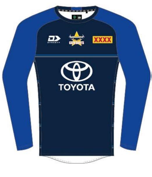 North Queensland Cowboys NRL Long Sleeve Training Shirt North Queensland Cowboys NRL Long Sleeve Training Shirt