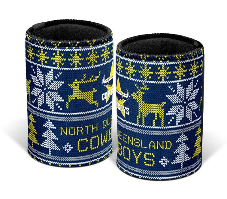 North Queensland Cowboys NRL Christmas Can Cooler North Queensland Cowboys NRL Christmas Can Cooler