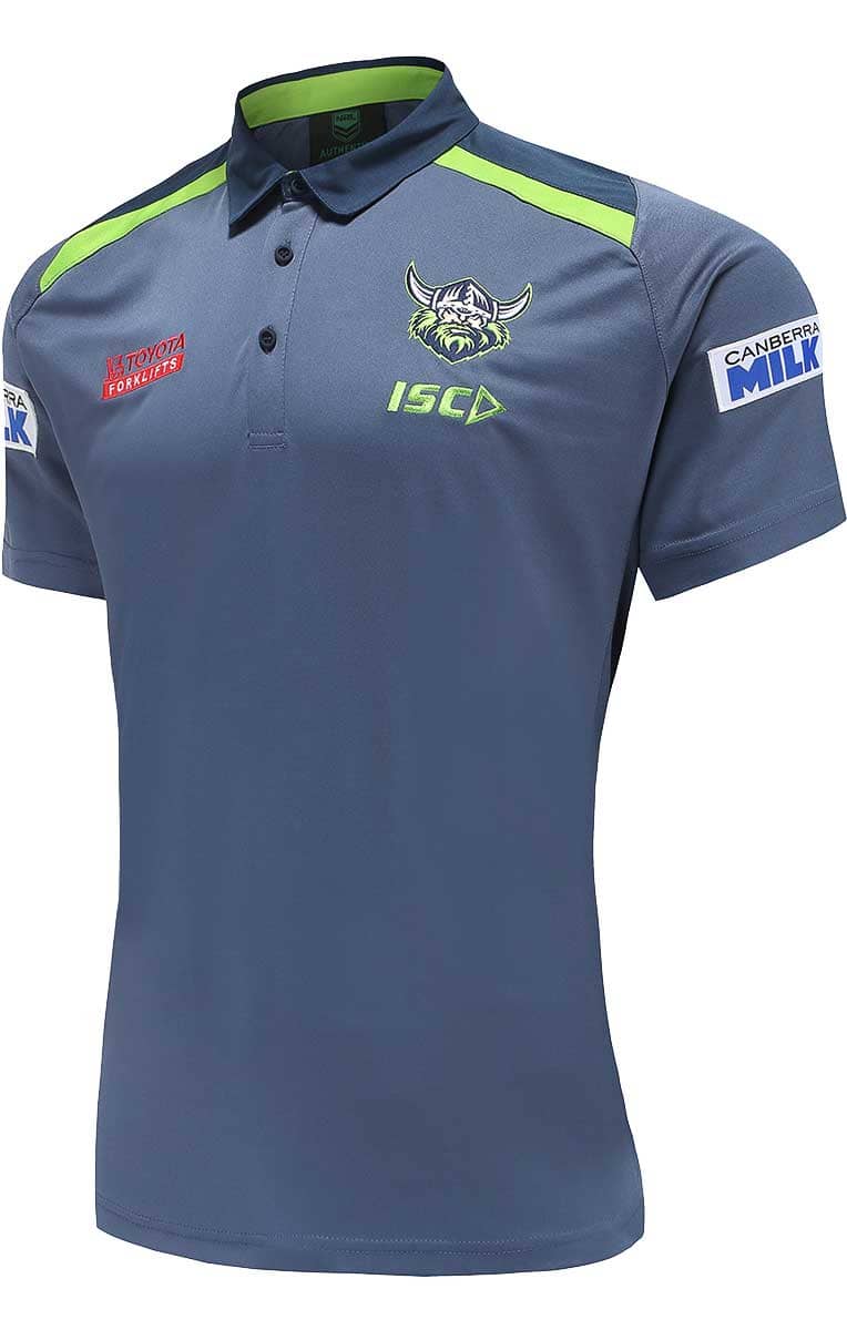 Canberra Raiders NRL Mens Steel Team Polo Shirt