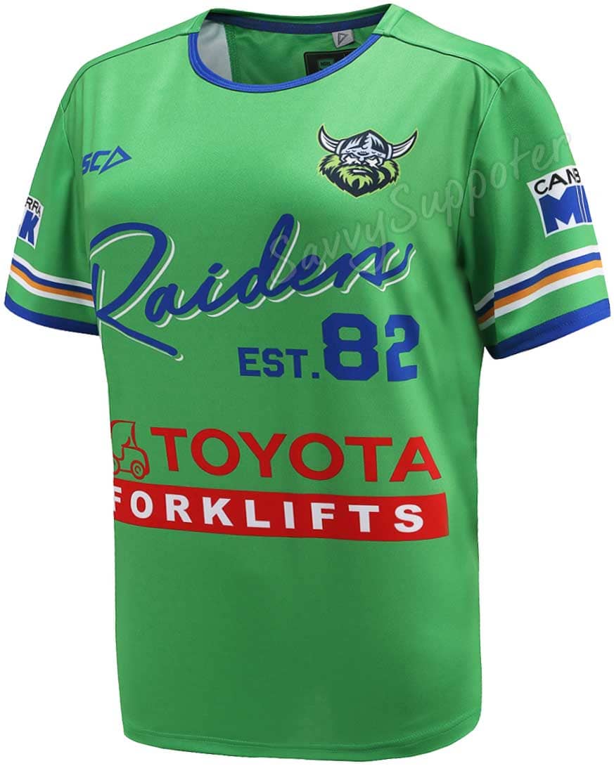 Canberra Raiders NRL Mens Green Run Out Tee