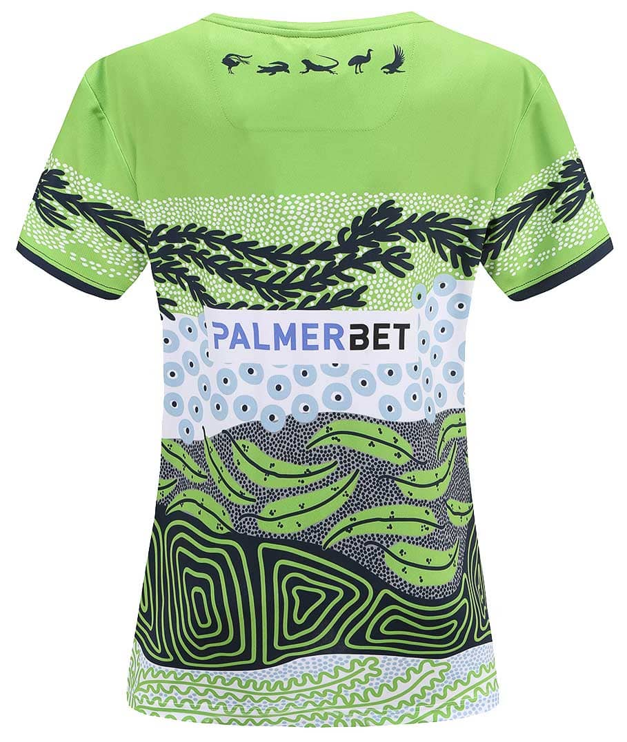 Canberra Raiders NRL Mens Indigenous Run Out Tee Canberra Raiders NRL Mens Indigenous Run Out Tee