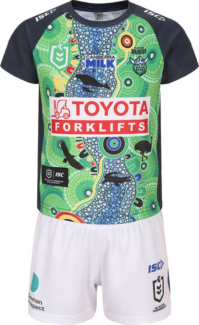 Canberra Raiders 2024 NRL Toddler Indigenous Jersey Set