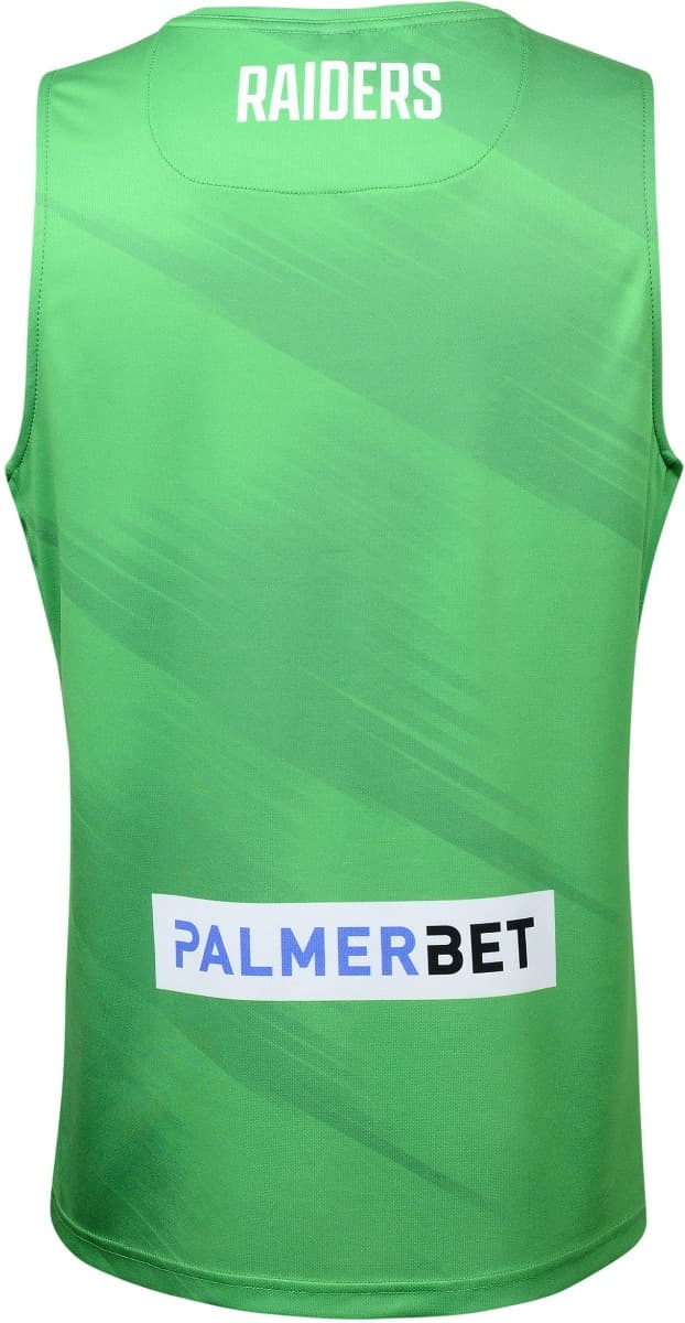 Canberra Raiders 2024 NRL Mens Green Training Singlet