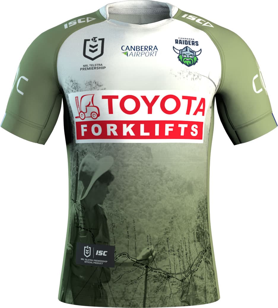 Canberra Raiders 2025 NRL Mens Anzac Jersey